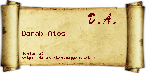 Darab Atos névjegykártya